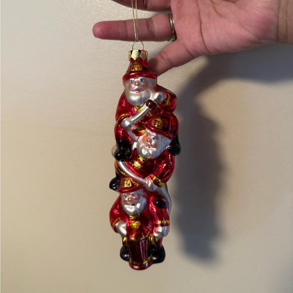 Other - Festive Firefighter‎ Ornament - Red and Gold